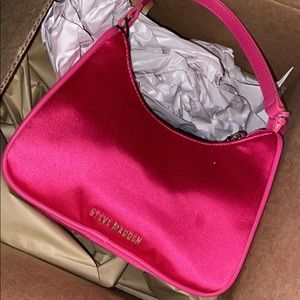 Satin pink purse